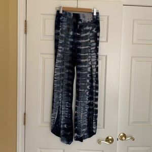 Young Fabulous & Broke Navy Tie-Dye Wide Leg Pants